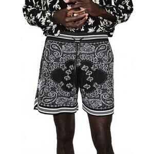 NEW AMIRI bandana b-ball shorts in black